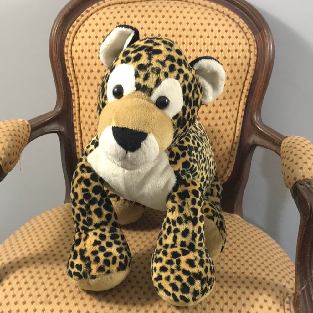 Wild Republic soft plush stuffed leopard cheetah wild cat 12x12 -in